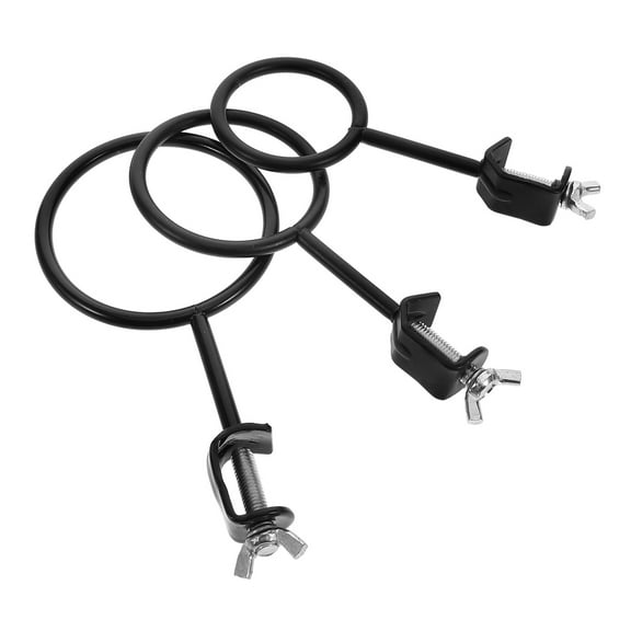 WORGEOUS 3pcs Retort Stand Ring Clamp Laboratory Iron Ring, Teaching Instrument Flask and Beaker Holder for Chemistry Experiments Science Lab