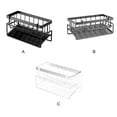 thumbnail image 4 of Bearachild Organizador multifuncional debajo del fregadero, estante de almacenamiento duradero para baño, estantes que ahorran espacio en la Almacenamiento y organización del hogar Blanco con poste, 4 of 6