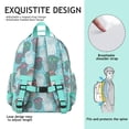 thumbnail image 3 of Night Owl Cartoon Backpack with Adorable Big Eyes Owl Pattern and Snowy Owl Print, 3 of 6