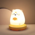 thumbnail image 4 of 1piece Cute Piggy Tiger Rabbit Panda Shape Usb Silicone Children Sleep Night Light Rechargeable Bedroom Bedside Atmosphere Light Gift For Student Boys And Girls, 4 of 4
