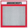 thumbnail image 1 of Aarco Products ODCC3636RHIR Tableau d'Affichage Extérieur Lumineux - Rouge, 1 of 1
