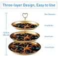 thumbnail image 3 of Starfish 32cm Plastic Discs Cupcake Stand with Iron Pillars | Dessert Table Display Holder for Parties and Events, 3 of 6