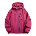 thumbnail image 2 of Hiking Jackets for Men 2025 Lightweight Casual Long Sleeve Zip Up Hooded Jacket with Pockets Outerwear Coat, 2 of 4