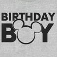 thumbnail image 2 of Junior's Mickey & Friends Birthday Boy Outline Logo Graphic Tee Athletic Heather Small, 2 of 3