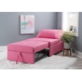 thumbnail image 5 of Simonson Space Saving Convertible Twin Bed, Lounge Chair, or Ottoman, Hot Pink, 5 of 16