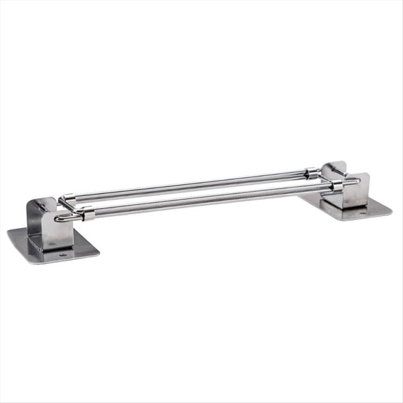 RV Accessories Travel Trailer Bathroom Corner Storage Rod Retractable 7-13Inch RV Shower Corner Storage,1 * storage pole 4 * screws 2 * strong stickers,Silver