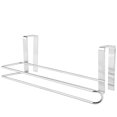 thumbnail image 1 of Qiilu Paper Towel Hanger, Paper Towel Rack,Stainless Steel Kitchen Over Door Roll Paper Holder Paper Towel Rack Hanger, 1 of 7