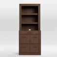 thumbnail image 3 of Imperial Solid Wood Storage Bookcase with File Drawers in Dark Brown, 3 of 3