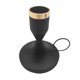 thumbnail image 2 of Portavelas pequeño de metal de mano: soporte portátil para velas cónicas con anillo lateral para un transporte seguro, base resistente para un uso seguro sobre la mesa, diseño compacto para decora, 2 of 6