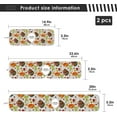 thumbnail image 4 of Coolnut Thanksgiving Autumn Pumpkin 2PCS Kitchen Faucet Mat Bathroom Faucet Mat Sink Microfiber Cloth Faucet Splash Catcher Faucet Mat Dish Drying Mat Sink Mat for Kitchen Sink 30x5in, 4 of 7