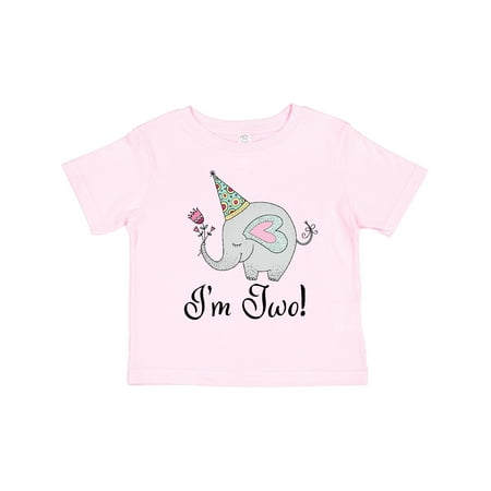 

Inktastic 2nd Birthday Elephant 2 Year Old Girl Gift Toddler Toddler Girl T-Shirt