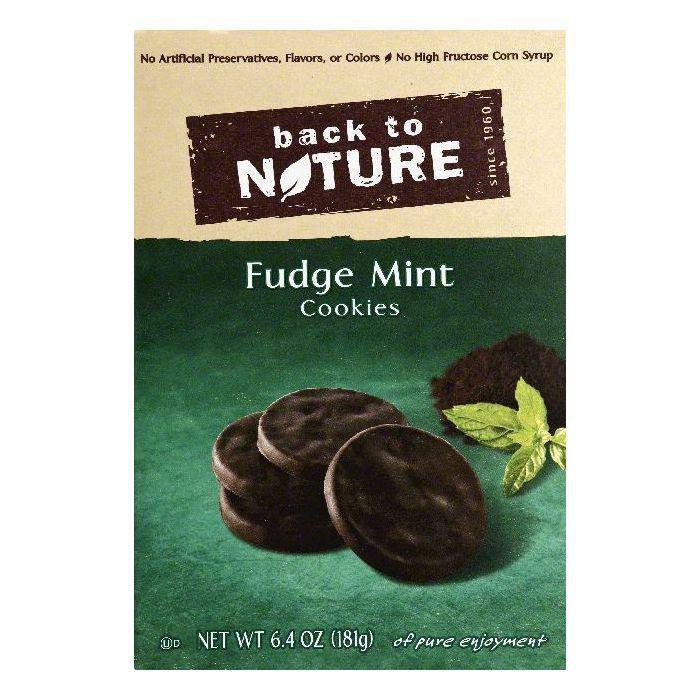 Back to nature fudge mint cookies, 6.4 oz, (pack of 6)