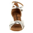 thumbnail image 3 of Blue Bell Shoes HANDMADE Women's Ballroom Wedding Competition Dance Shoes Valerie - Silver - 3.0" -8, 3 of 3