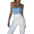 thumbnail image 2 of Lnzyyephy Women's Corset Tube Tops, Strapless Solid Color Boned Bustier Stretchy Bandeau Crop Tops, 2 of 9