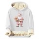 thumbnail image 2 of Sudadera con capucha para hombre, informal, a la moda, con estampado navideño, de manga larga y bolsillo, de poliéster, 2 of 4
