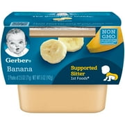 Gerber 1st Foods Bananas Baby Food, 2-2.5 oz Tubs