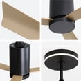 thumbnail image 5 of 52"Low Profile Ceiling Fan with Light and Remote Flush Mount Ceiling Fan Noiseless Reversible DC Motor for Living Room, 5 of 7