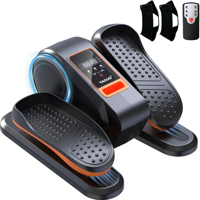 Under Desk Elliptical Machine, Electric Ellipse Leg Exerciser as Seen on TV for Senior, Quiet Portable Seated Pedal Exerciser Machine with Remote Control, 12 Adjustable Speeds for Home Office