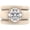 Nude and Rose Gold, variant on Round Cut Silicone Ring Set for Women, 2 Thin Stackable Rings - 7 mm Round Cut CZ | Patented Design - GlowStone Collection