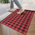 thumbnail image 4 of Red and White Checkered Pattern Door Rugs,Washable Non Slip Door Mats Indoor,Decorative Door Mats,Entry Mat Indoor for Entrance,Bedroom,Kitchen,Bathroom,17"x30", 4 of 6