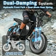 thumbnail image 4 of Youlon Ebikes for Adult/Teens, 2000W Peak Motor, 60*23Ah Long Range Electric Motorcycle with Dual Hydraulic Disc Brakes, 20" Fat Tire All-Terrain for Commuting E-Bicycles, 38MPH Electric Dirt Bike, 4 of 9
