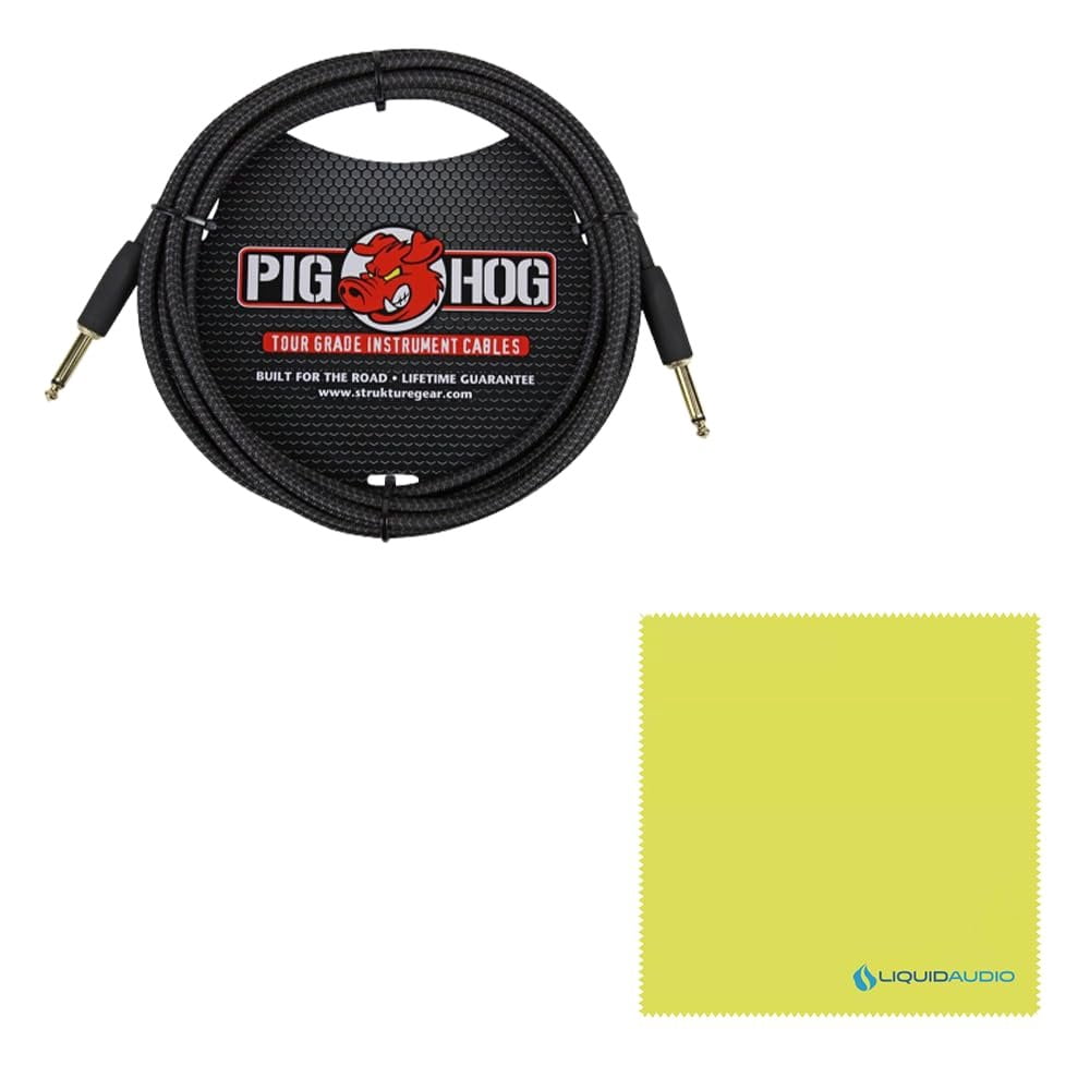 Radial Engineering Reamp HP Compact Reamper Bundle w/Pig Hog Black Woven Instrument Cable and Liquid Audio Polishing Cloth