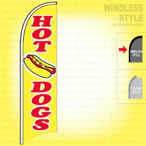 SALE Windless Swooper Flag Feather Banner Sign 2.5'x11.5' yb 