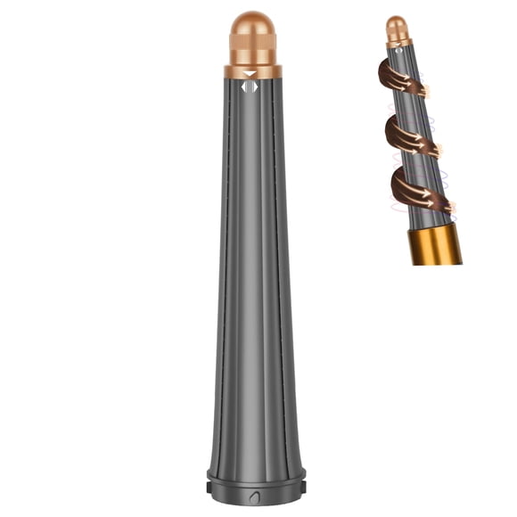 PUREGUST Accesorio de Barriles Cónicos Largos 20MM-36MM Compatible con Dyson Airwrap HS01 HS05 HS08, Rizadores Automáticos de 20MM-36MM para Rizos Profesionales y Ondas, Dorado