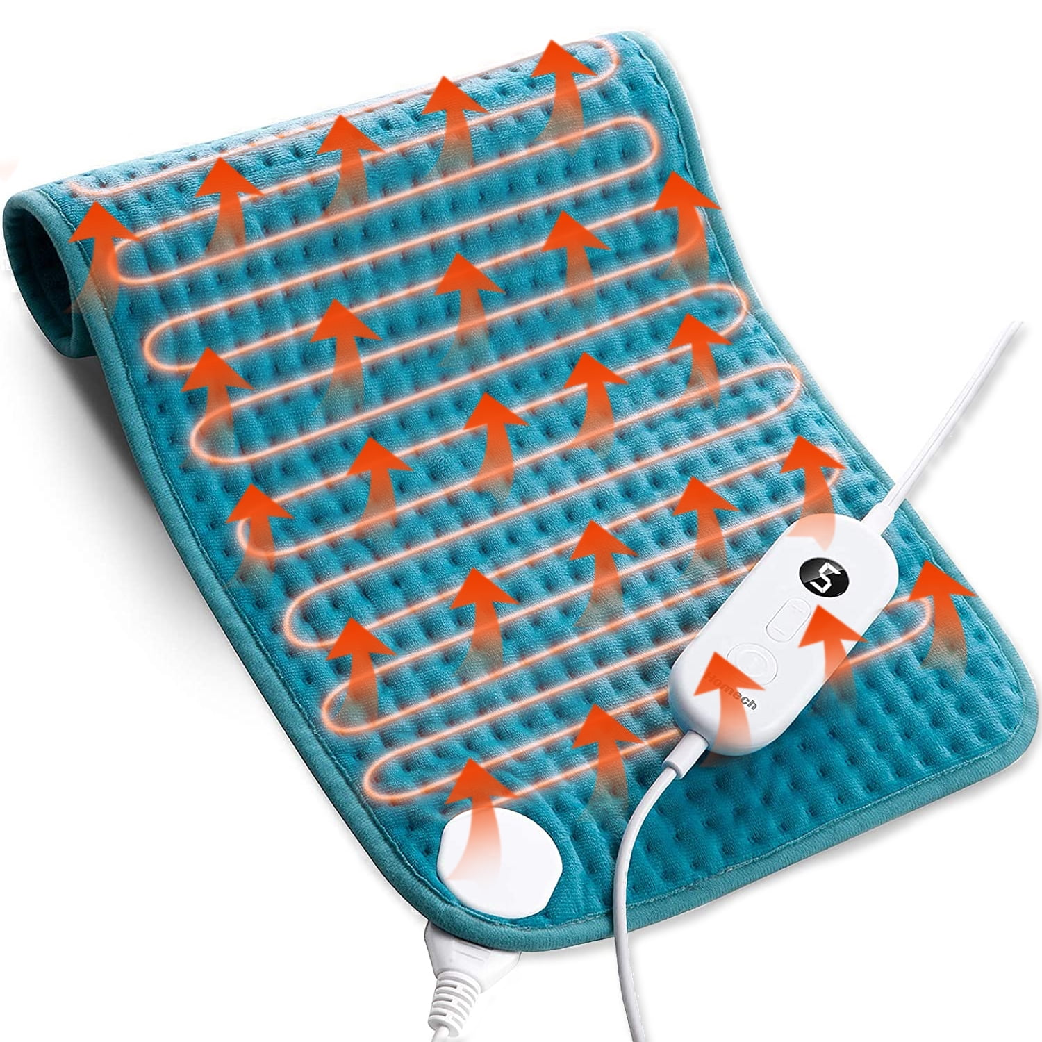 HOMECH Electric Heating Pad for Back Pain and Cramp Relief, Heat Pad