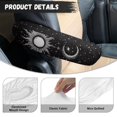 thumbnail image 6 of Yuyamidu Sun and Moon Car Seat Arm Rest Cover Accessories Black Vehicle Seat Armrest Protector for SUV Car Truck Anti-Scratch Car Armrest Cover Car Interior Decor, 6 of 7