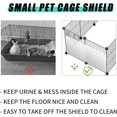 thumbnail image 3 of Yazoeia 6 Pack Pet Cage Liner Protection Rabbit Cage Urine Guard Clear Cage Edge Liner Guinea Pig Side Lining Habitat Siding Small Animal Cage Accessories - Keep Litter in The Cage, 10'' x 8.2'', 3 of 6