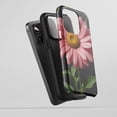 thumbnail image 2 of Pink Daisy Flower Dew Drop For All iPhone Series Protective Phone Case Realistic Nature Art Pink Green Black, 2 of 7