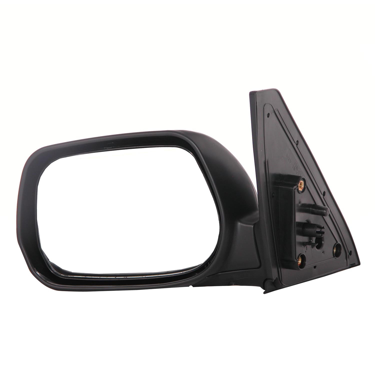 Original Style Replacement Mirror Toyota Driver Side Manual Foldaway Non-Heated Black