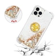 thumbnail image 5 of Funda para iPhone 14 Pro Max con Brillo Líquido Flotante, Purpurina, Parachoques y Anillo Giratorio Soporte, 5 of 5