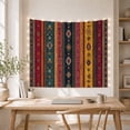 thumbnail image 5 of Vibrant Geometric Stripes on Aged Paper Texture, Energetic Boho for Global Inspired Decor Enthusiasts, Intricate Medallion Art, Housewarming Gift Tapestry Wall Hanging for Living Room and Bedroom, 5 of 7