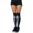 thumbnail image 3 of Black and White Cotton Tube Socks Goth Crosses, 3 of 3