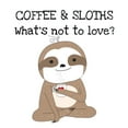 thumbnail image 3 of CafePress - Coffee And Sloths - Women's Light Pajamas, 3 of 4