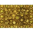 thumbnail image 1 of Ahgly Company Indoor Rectangle Oriental Yellow Traditional Area Rugs, 2' x 3', 1 of 4