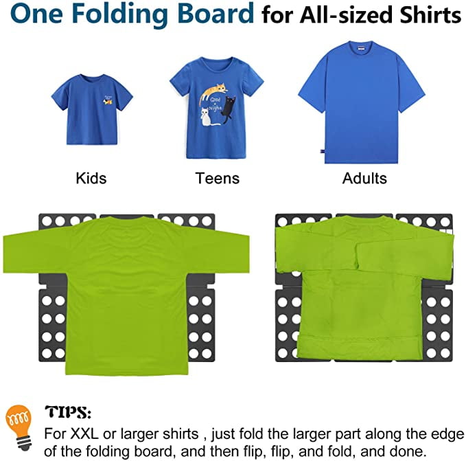 Details about   BoxLegend Shirt Folding Board t Shirts Clothes Folder Durable Plastic Laundry 