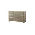 thumbnail image 2 of Wooden Dresser with 7 Drawers and Metal Drawer Pulls, Champagne Gold, 2 of 4
