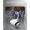 thumbnail image 3 of Adaptador MoKo Lightning a USB-C 36W Carga Rápida Paquete de 2, 3 of 8
