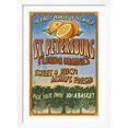 thumbnail image 2 of Art.com St. Petersburg, Florida - Orange Grove Vintage Sign Art Print by Lantern Press, White Frame Wall Art, 32" x 44", 2 of 5