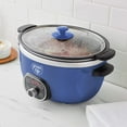 thumbnail image 3 of GreenLife 6qt Healthy Ceramic Nonstick Slow Cooker | Blue, 3 of 11