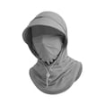 thumbnail image 4 of Pasamontañas, mascarilla, gorro, gorro suave, protección solar, capucha para correr Gris, 4 of 7