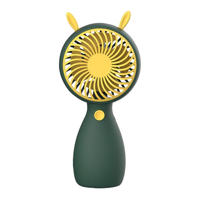 Mini ventilador de refrigeración por aire de dibujos animados portátil USB ventilador de mano regalos (orejas de conejo verde) Ehuebsd Libre de BPA