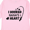 thumbnail image 4 of Inktastic I Hooked Nana's Heart with Fishing Rod Boys or Girls Long Sleeve Toddler T-Shirt, 4 of 5