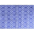thumbnail image 1 of Ahgly Company Machine Washable Indoor Rectangle Abstract Blue Contemporary Area Rugs, 2' x 4', 1 of 4