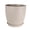 Light Grey, variant on Modern Plant Pot with Saucer, Gray Flower Pot with Drainage Holes, Stone-Look Planter for Indoor Outdoor Plants