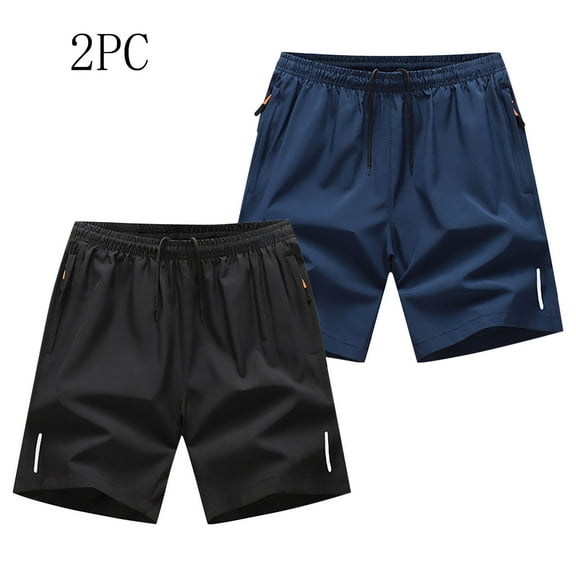 asjyhkr 2 Pack Mens Athletic Shorts Quick Drying Drawstring 5 Inch Gym Workout Shorts for Men Sports Shorts with Pockets(M-5XL)