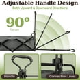 thumbnail image 2 of Wakeman Outdoors Collapsible Portable Wagon on Wheels - Grocery, Beach, or Garden Cart, Gray, 2 of 15